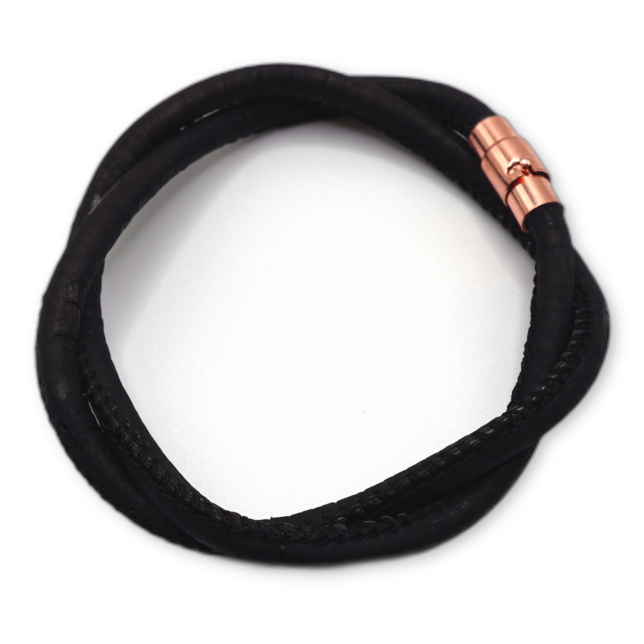 Black Cork Bracelet | Handcrafted in the UK