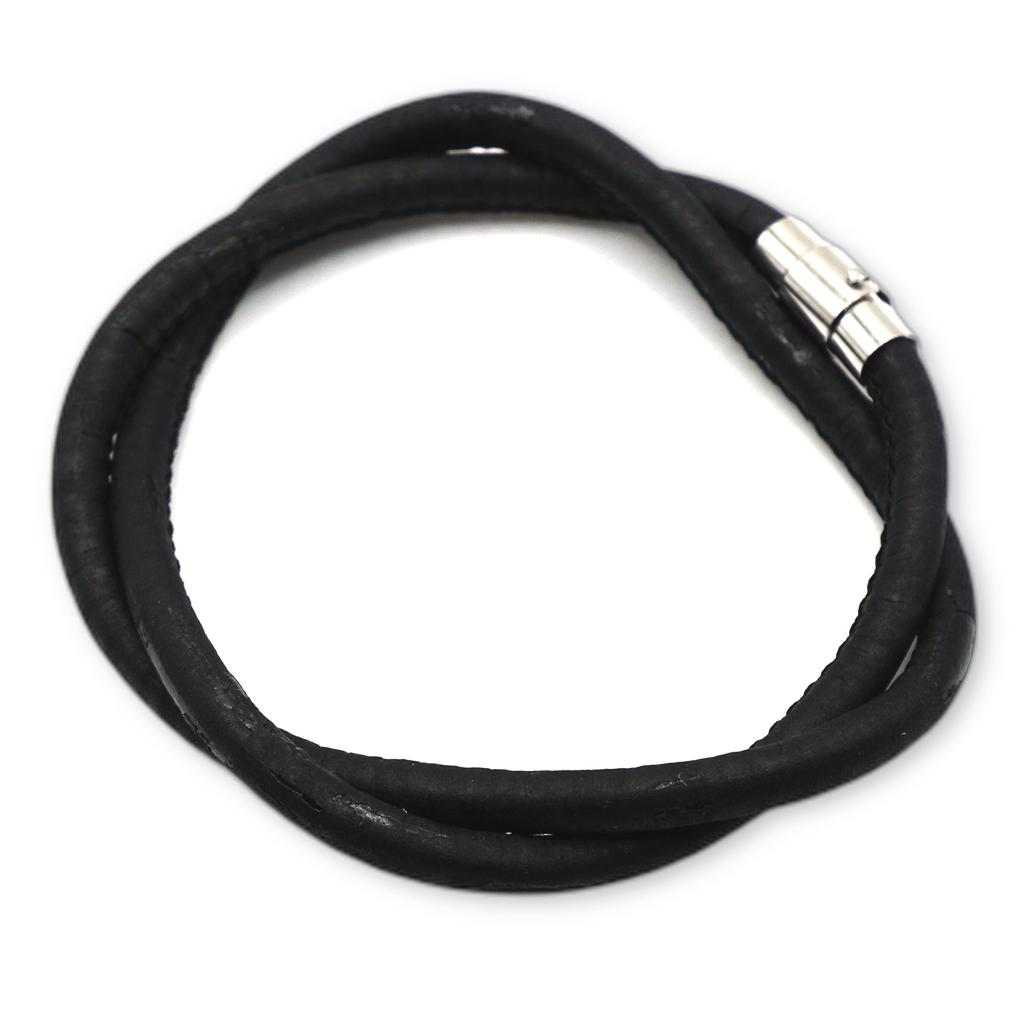 Black Cork Bracelet | Handcrafted in the UK