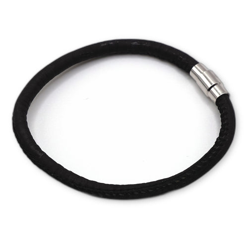 Black Cork Bracelet | Handcrafted in the UK