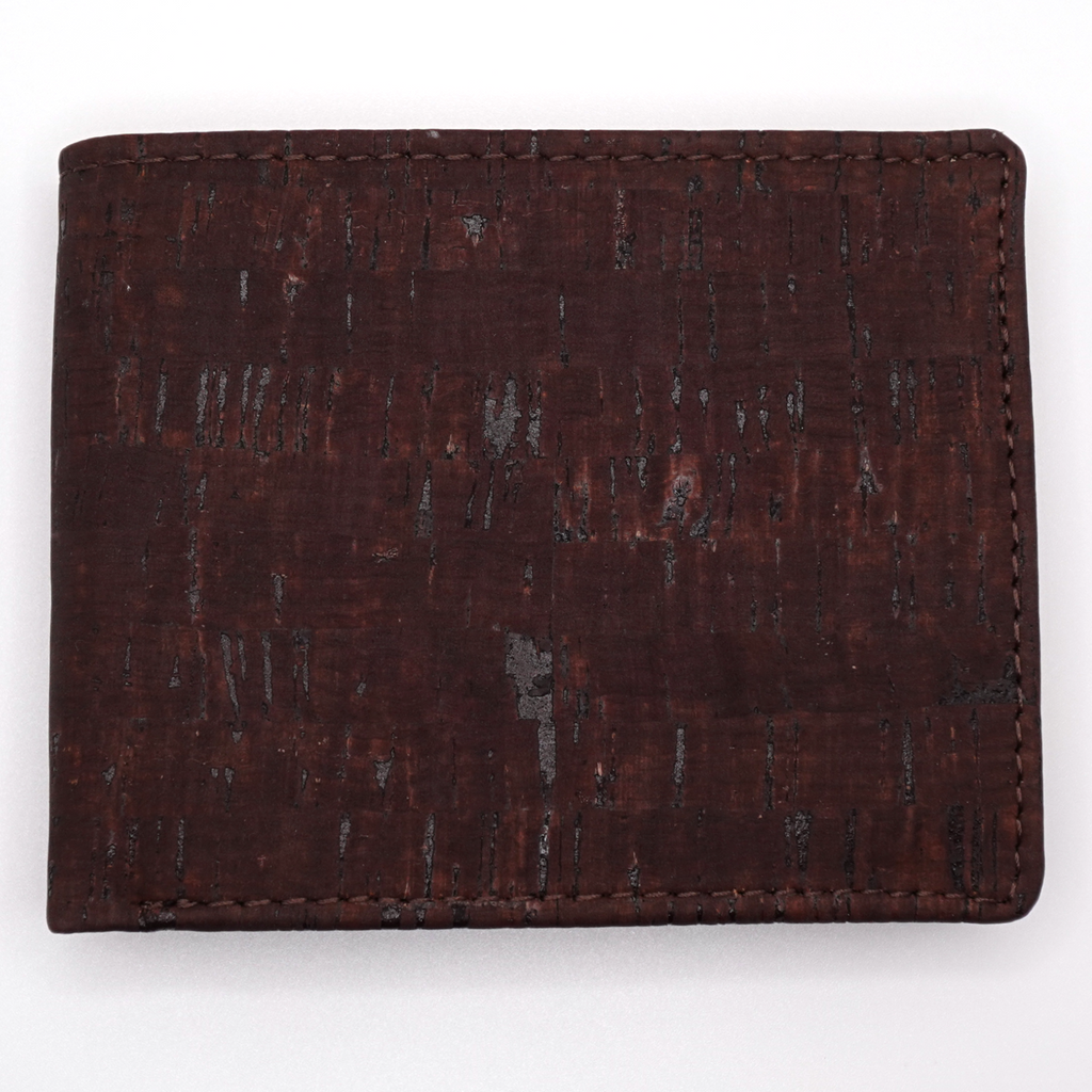 Cork Bifold Wallet with ID Window and Coin Pocket