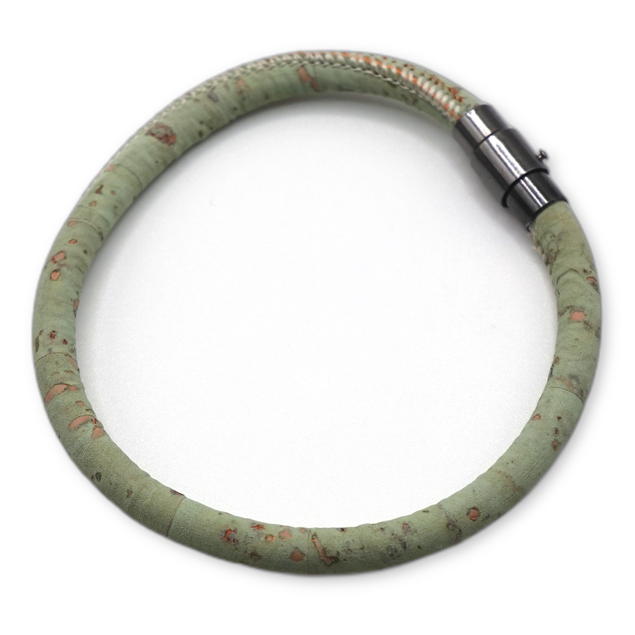 Meadow Green Cork Bracelet | Handcrafted in the UK