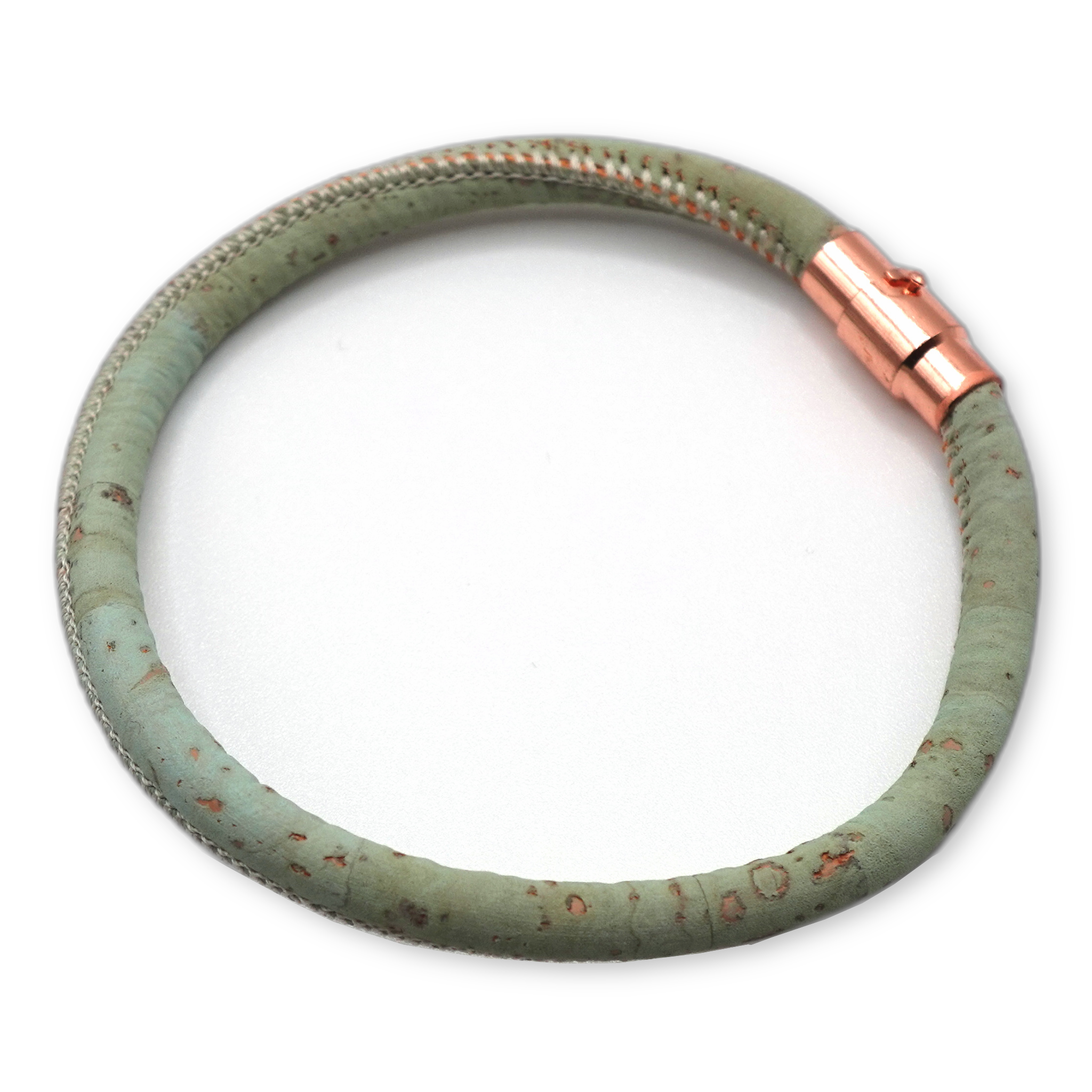 Meadow Green Cork Bracelet | Handcrafted in the UK