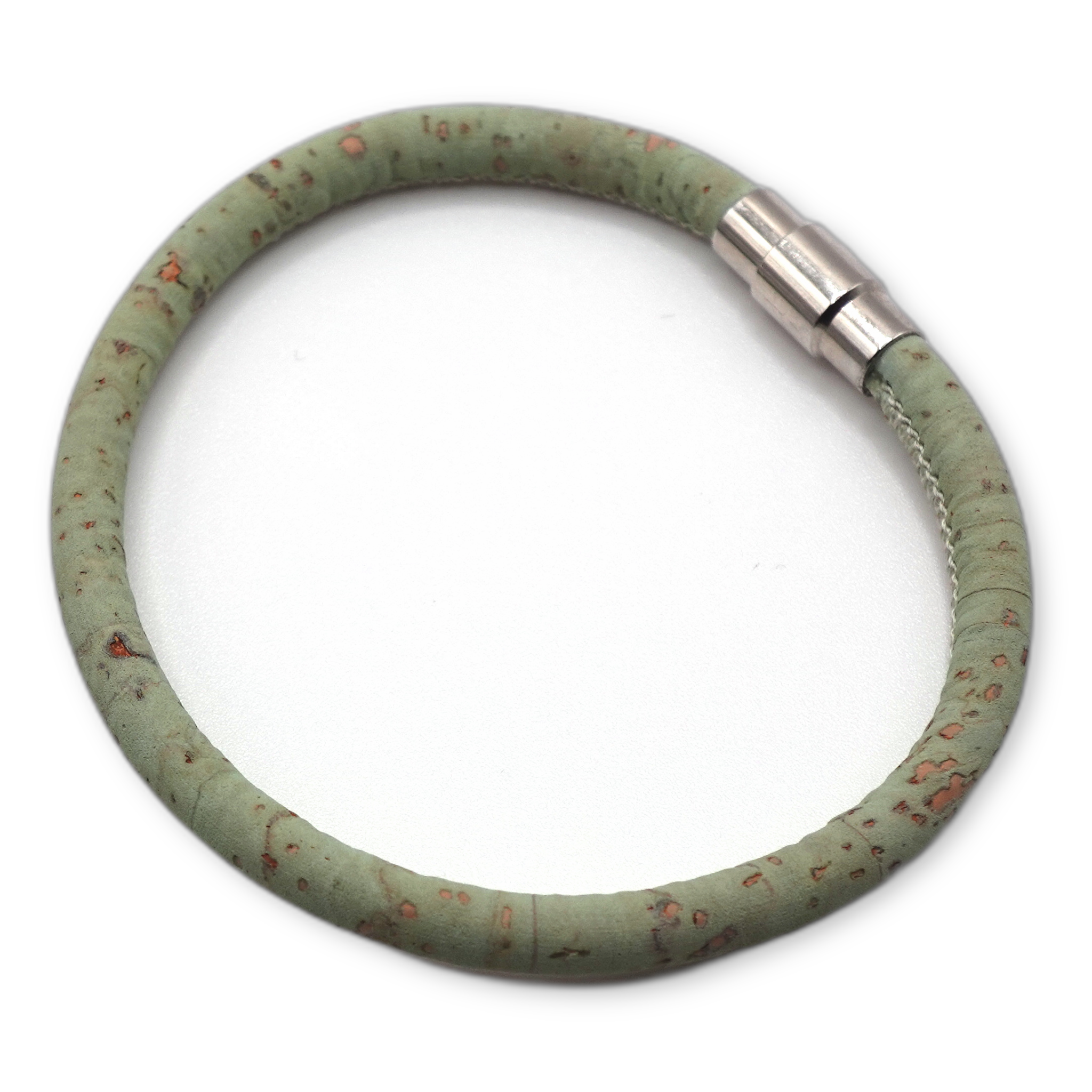 Meadow Green Cork Bracelet | Handcrafted in the UK