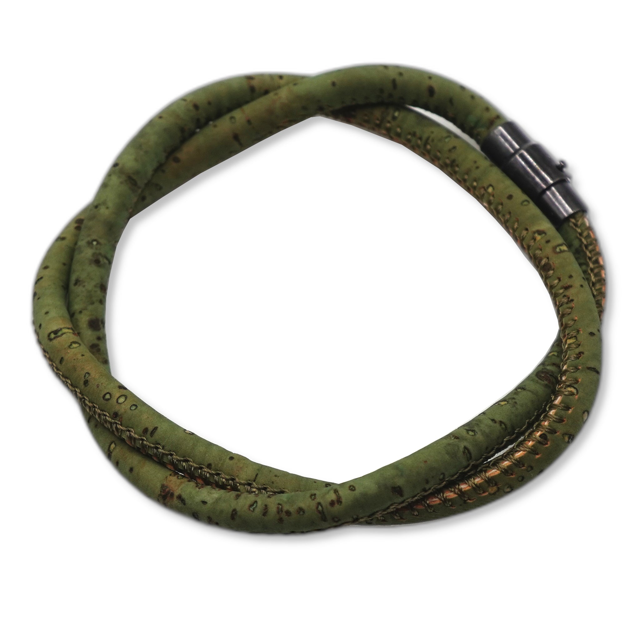 Sage Green Cork Bracelet | Handcrafted in the UK