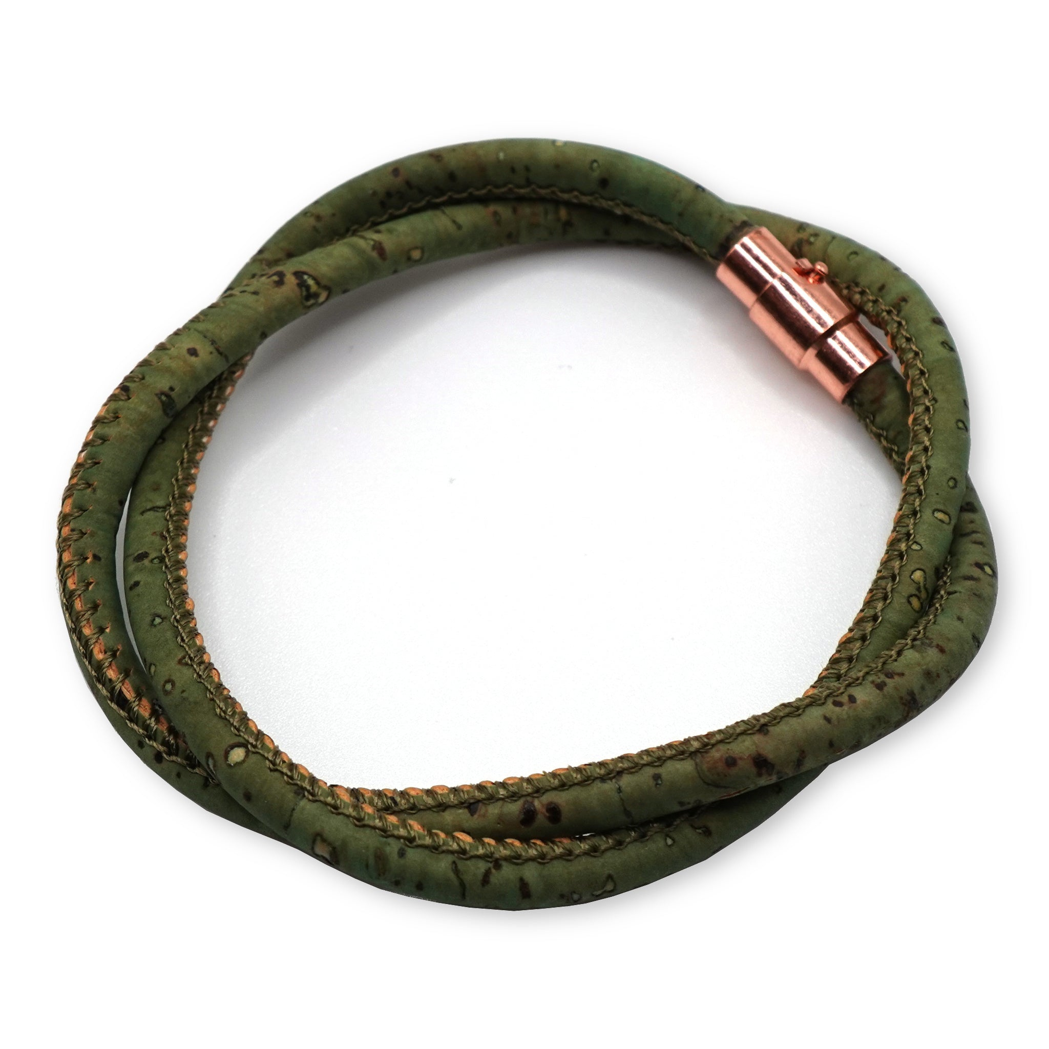 Sage Green Cork Bracelet | Handcrafted in the UK