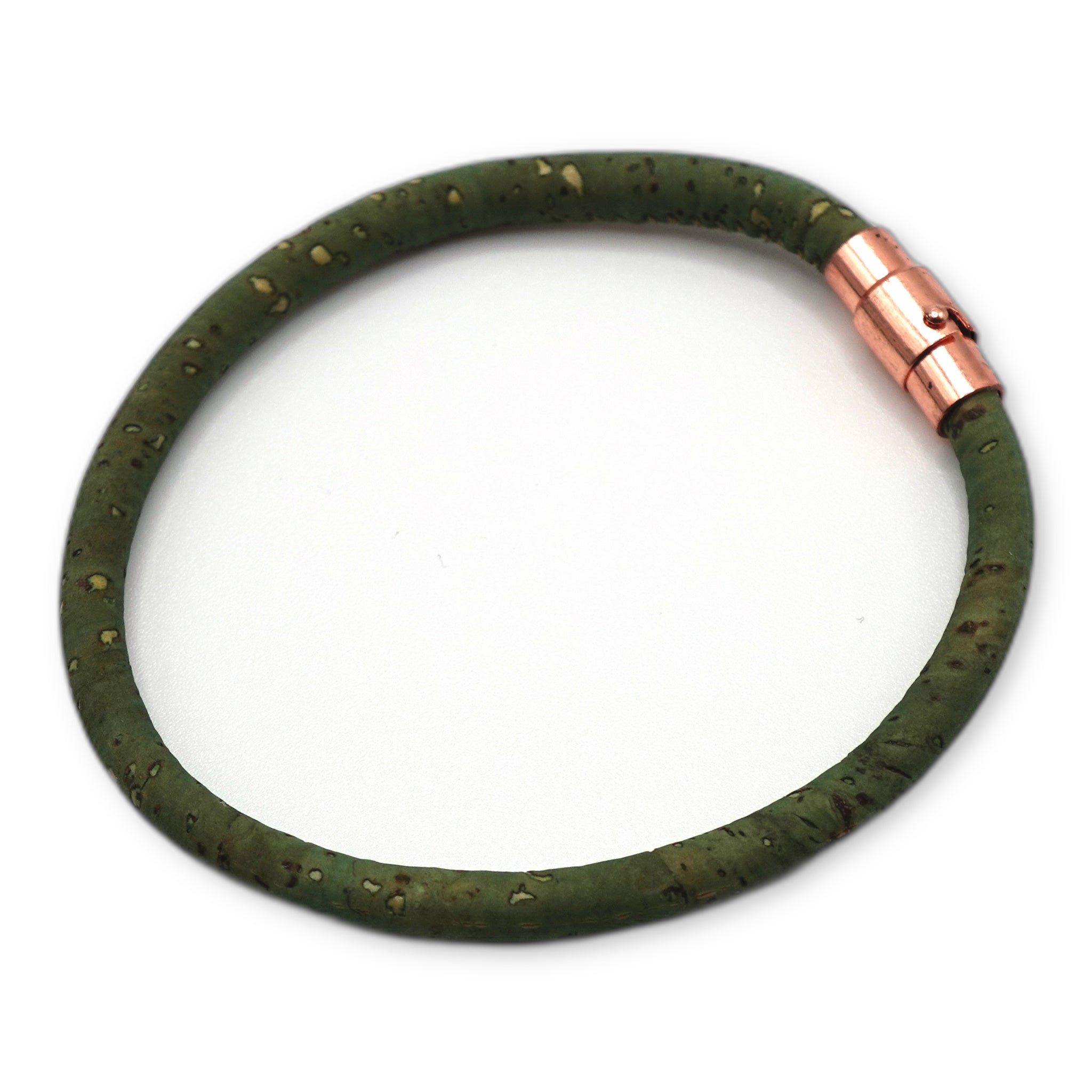 Sage Green Cork Bracelet | Handcrafted in the UK