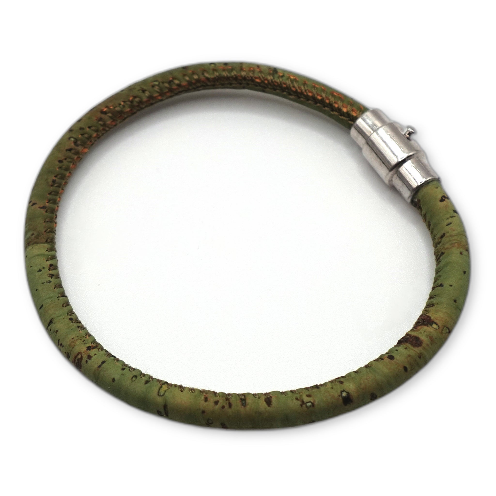 Sage Green Cork Bracelet | Handcrafted in the UK