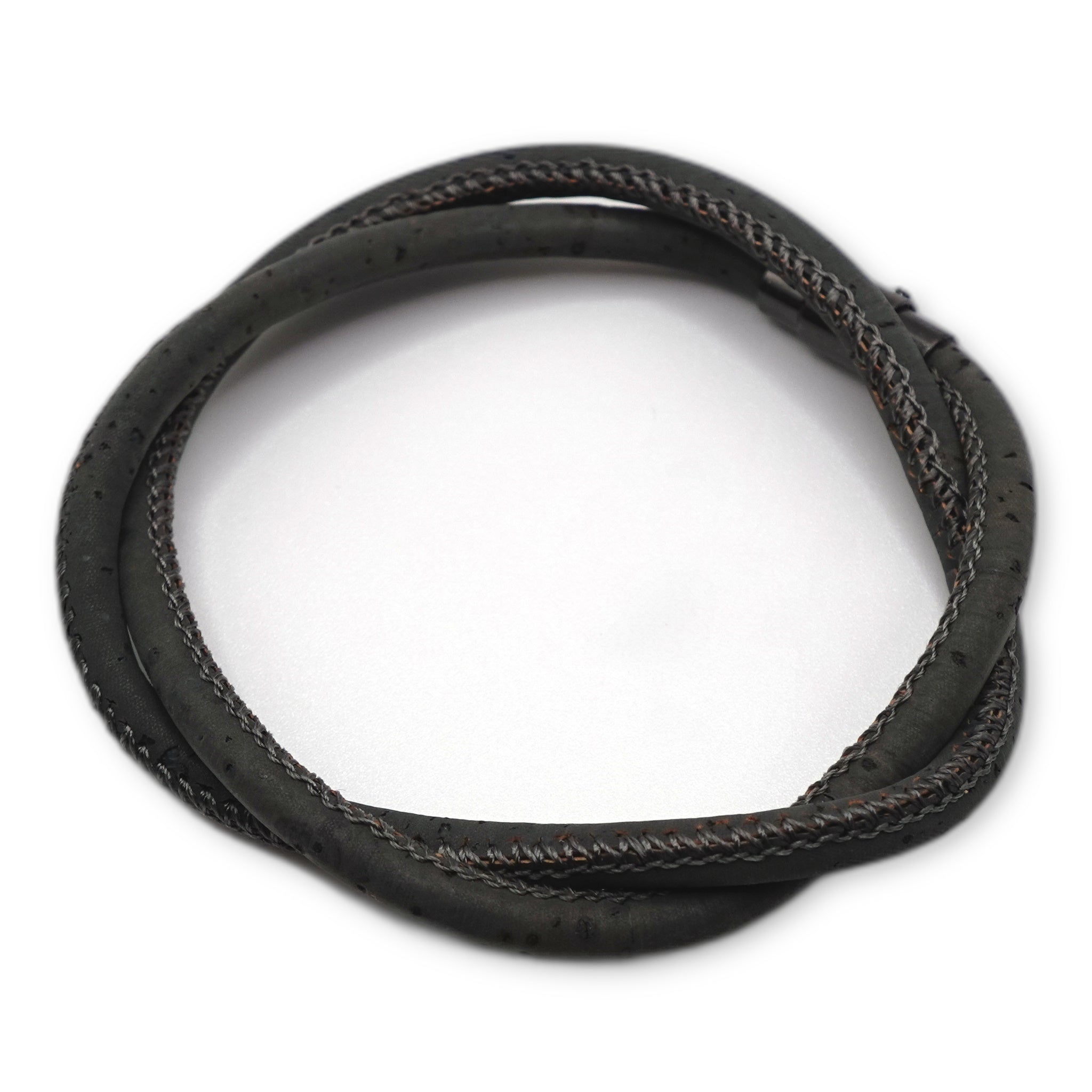 Charcoal Cork Bracelet | Handcrafted in the UK