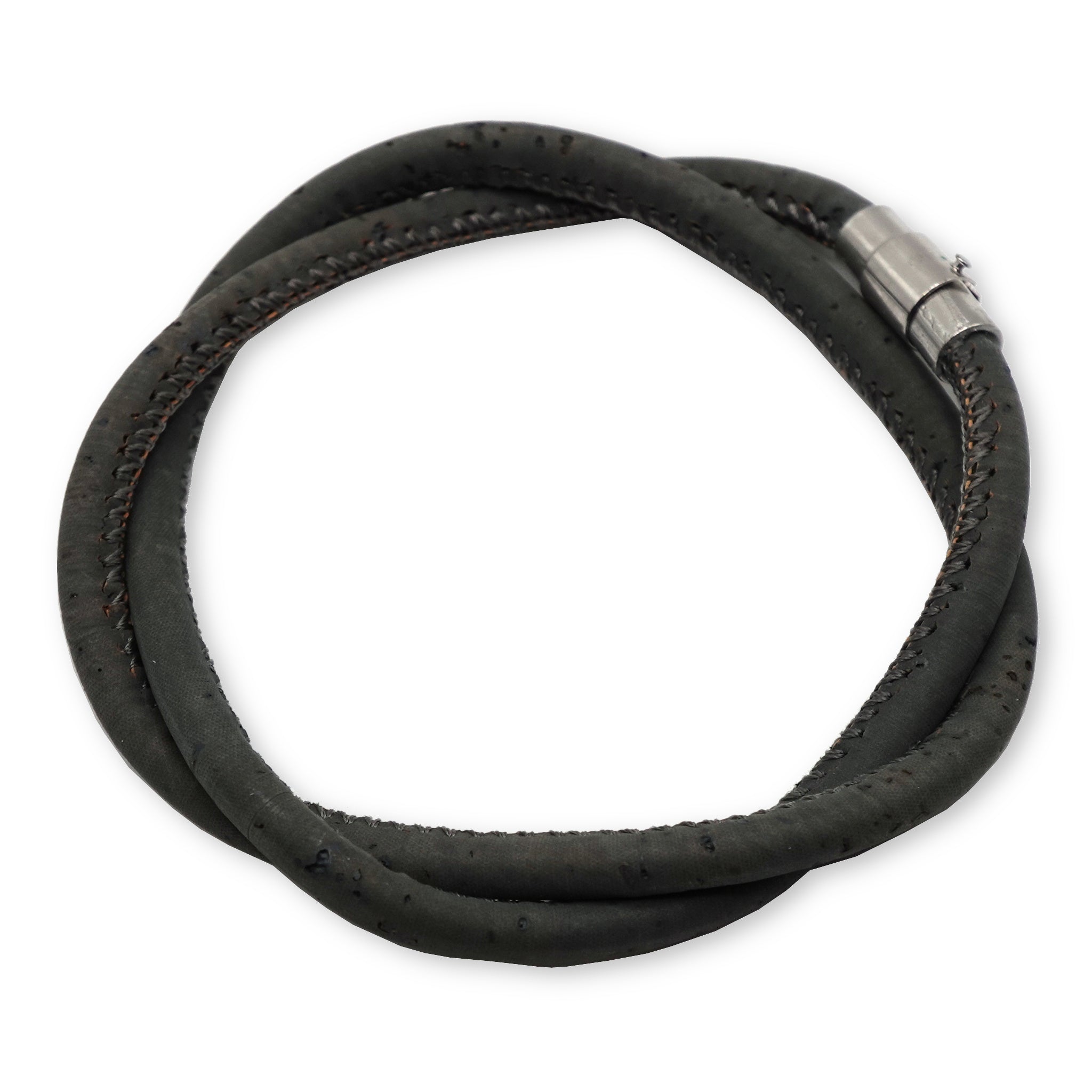 Charcoal Cork Bracelet | Handcrafted in the UK