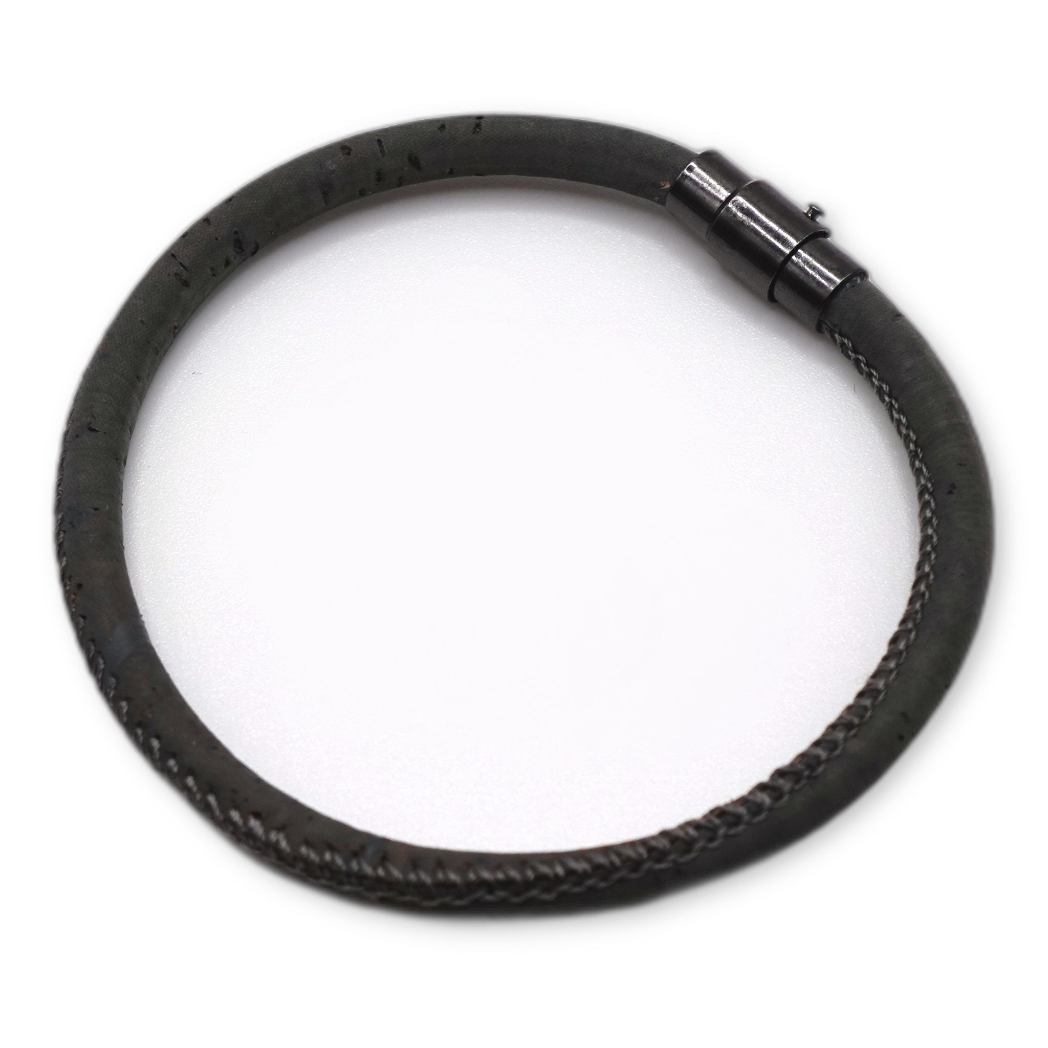 Charcoal Cork Bracelet | Handcrafted in the UK