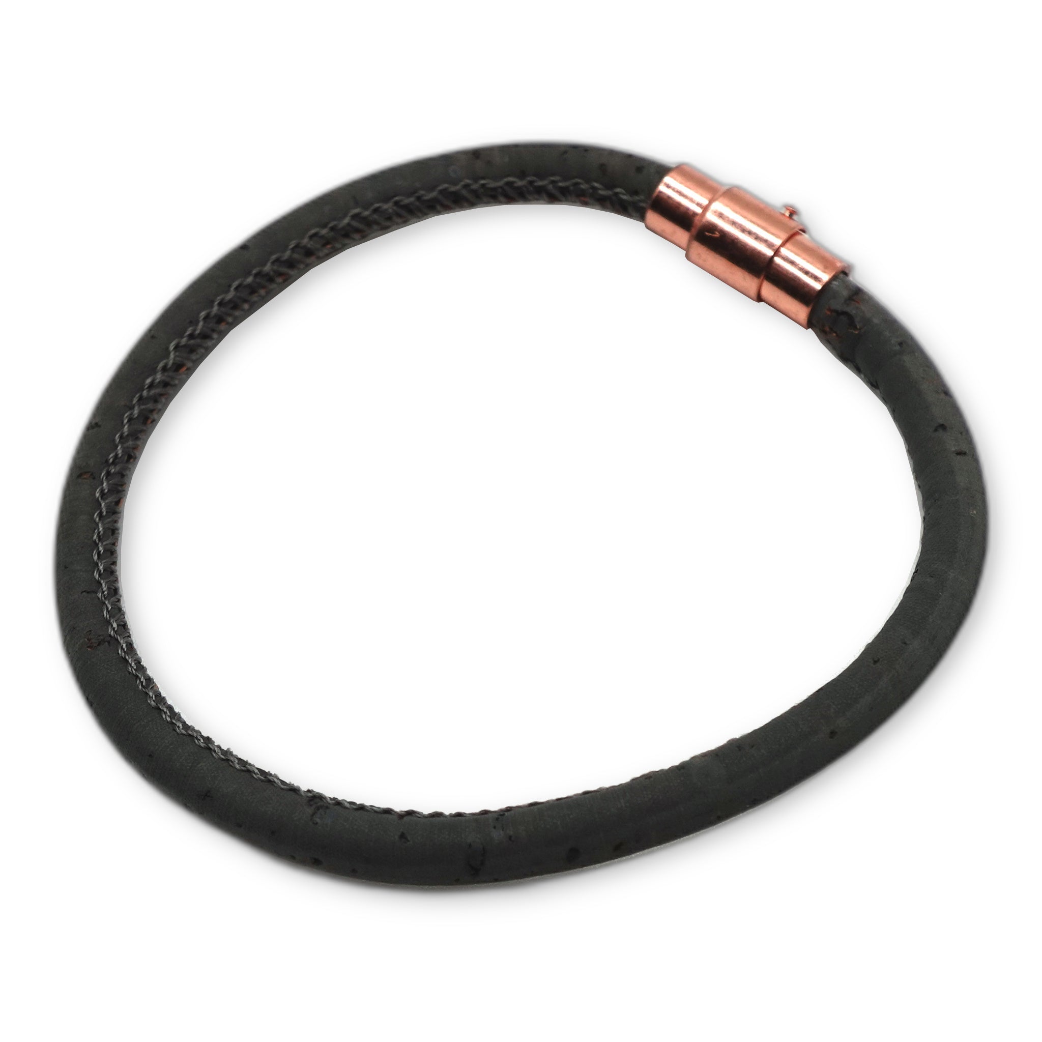 Charcoal Cork Bracelet | Handcrafted in the UK