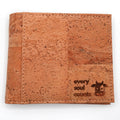 Natural Cork Bifold Wallet with ID Window