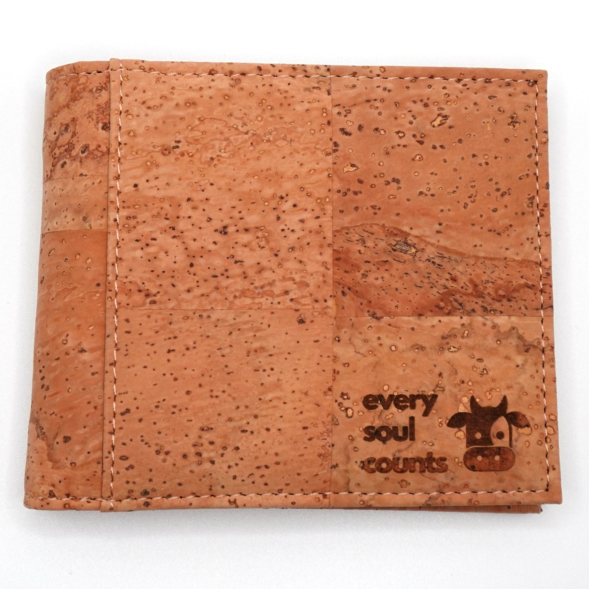 Natural Cork Bifold Wallet with ID Window