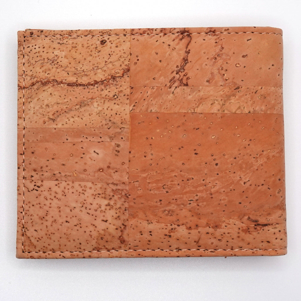 Natural Cork Bifold Wallet with ID Window