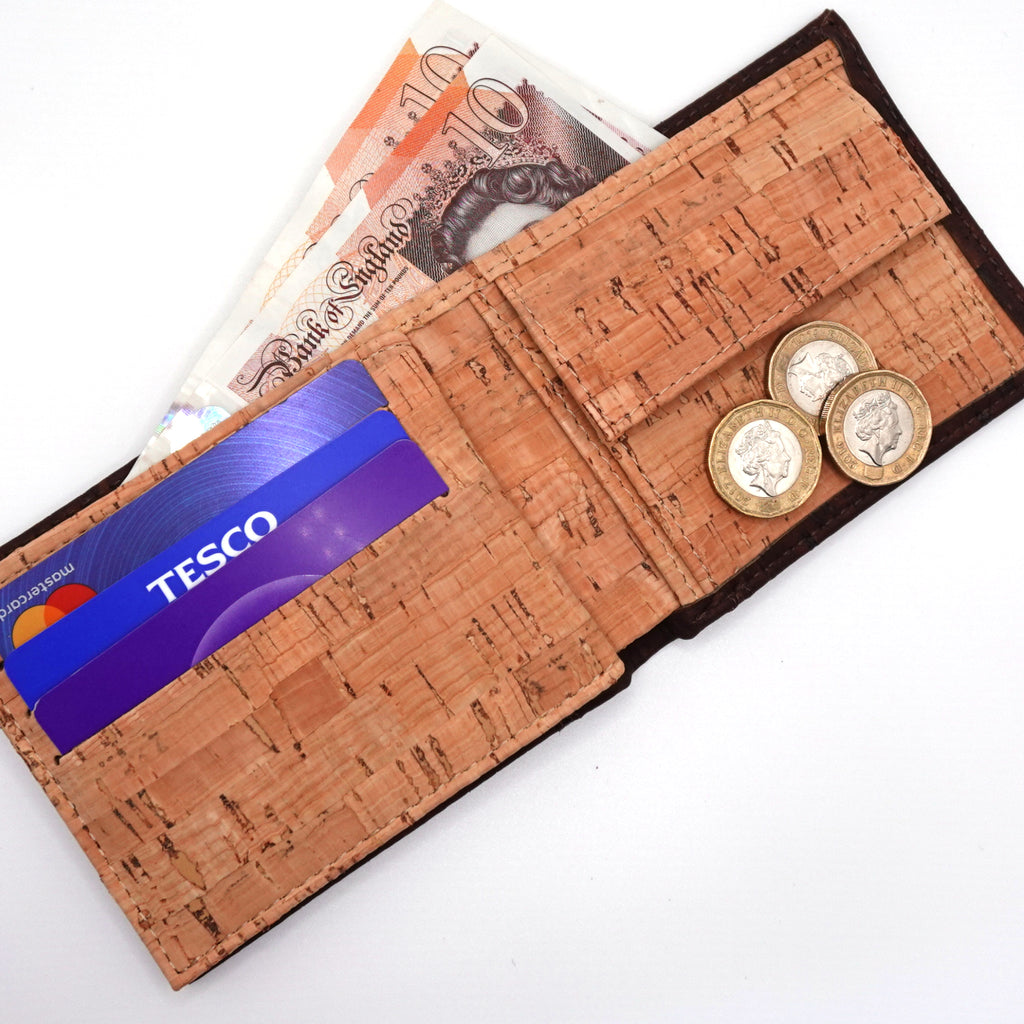 Cork Bifold Wallet with Coin Pocket