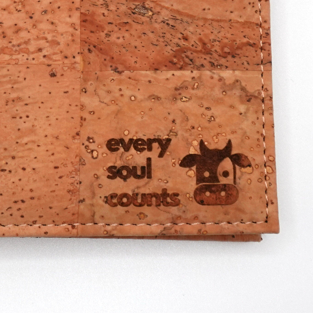 Natural Cork Bifold Wallet with ID Window