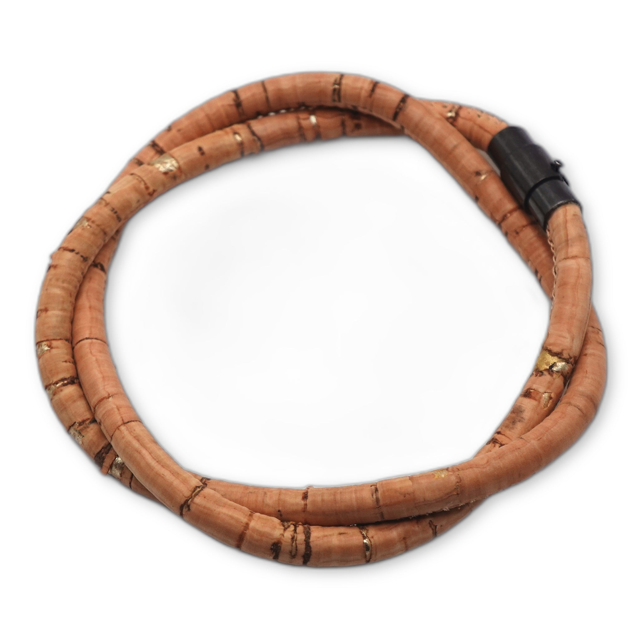 Natural Gold Cork Bracelet | Handcrafted in the UK