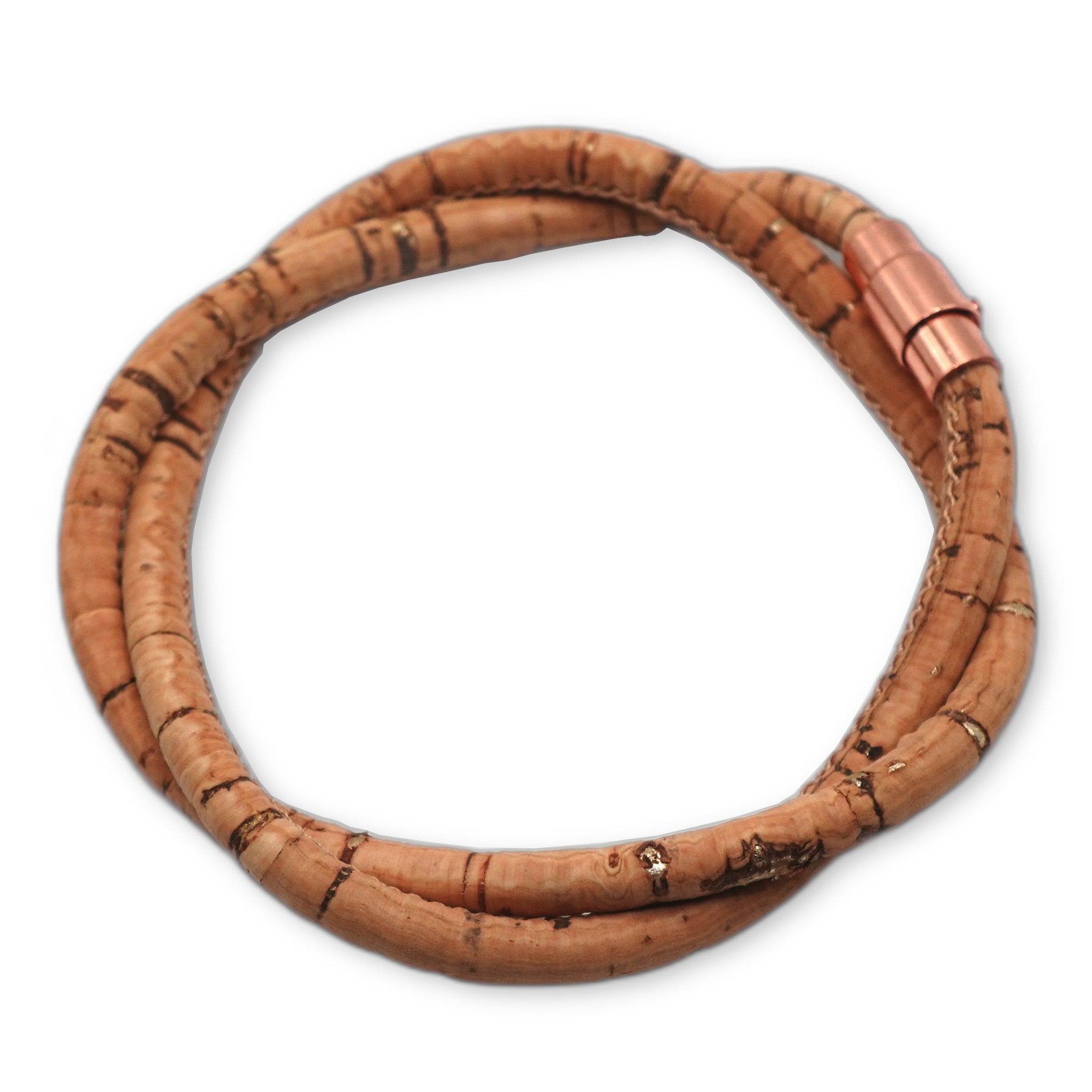 Natural Gold Cork Bracelet | Handcrafted in the UK