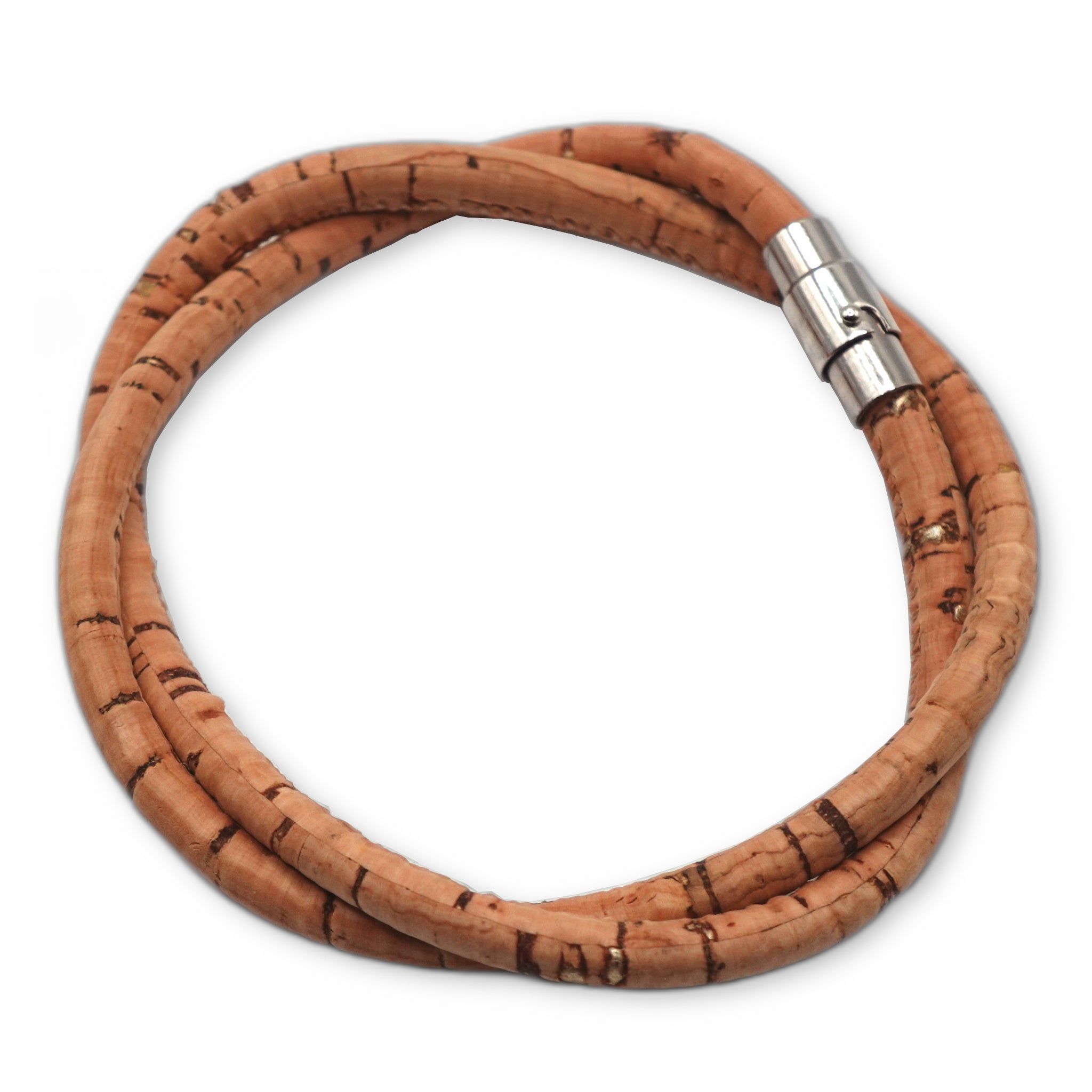 Natural Gold Cork Bracelet | Handcrafted in the UK