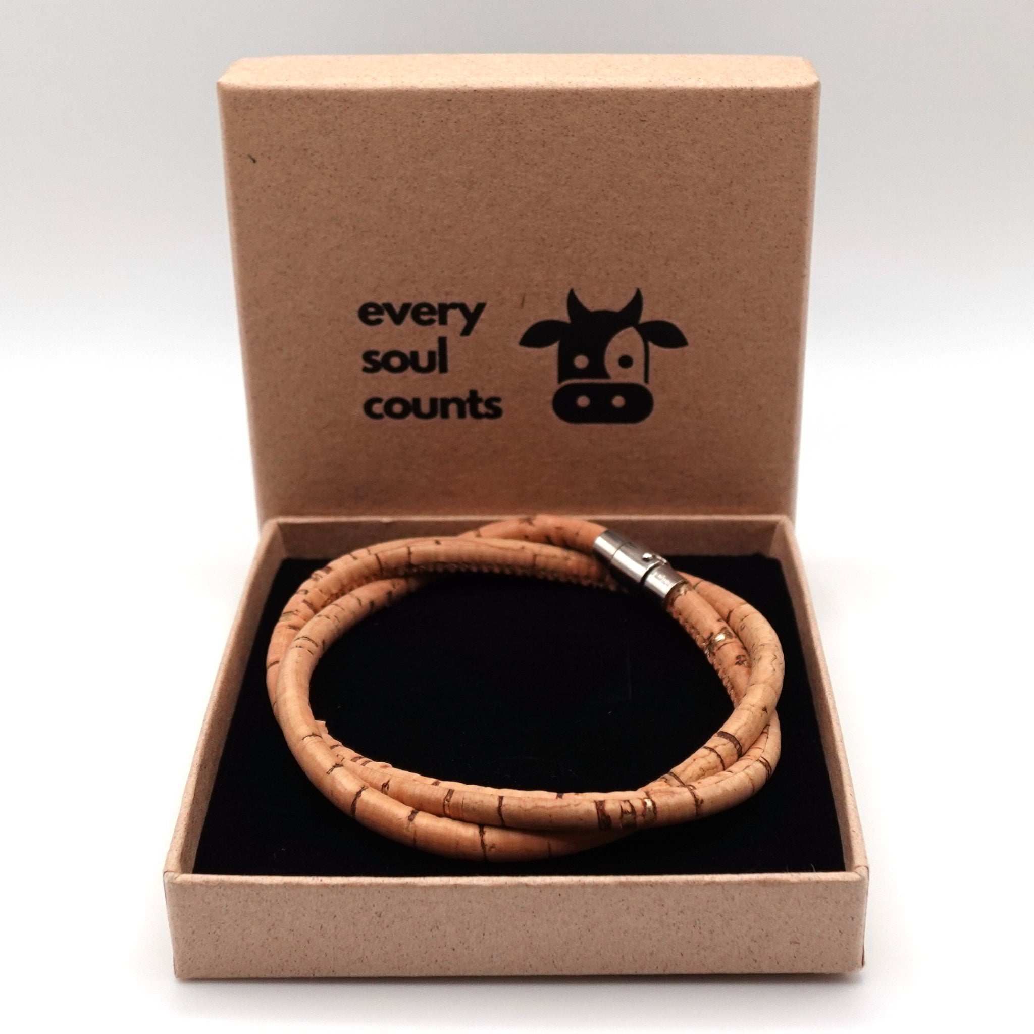 Natural Gold Cork Bracelet | Handcrafted in the UK