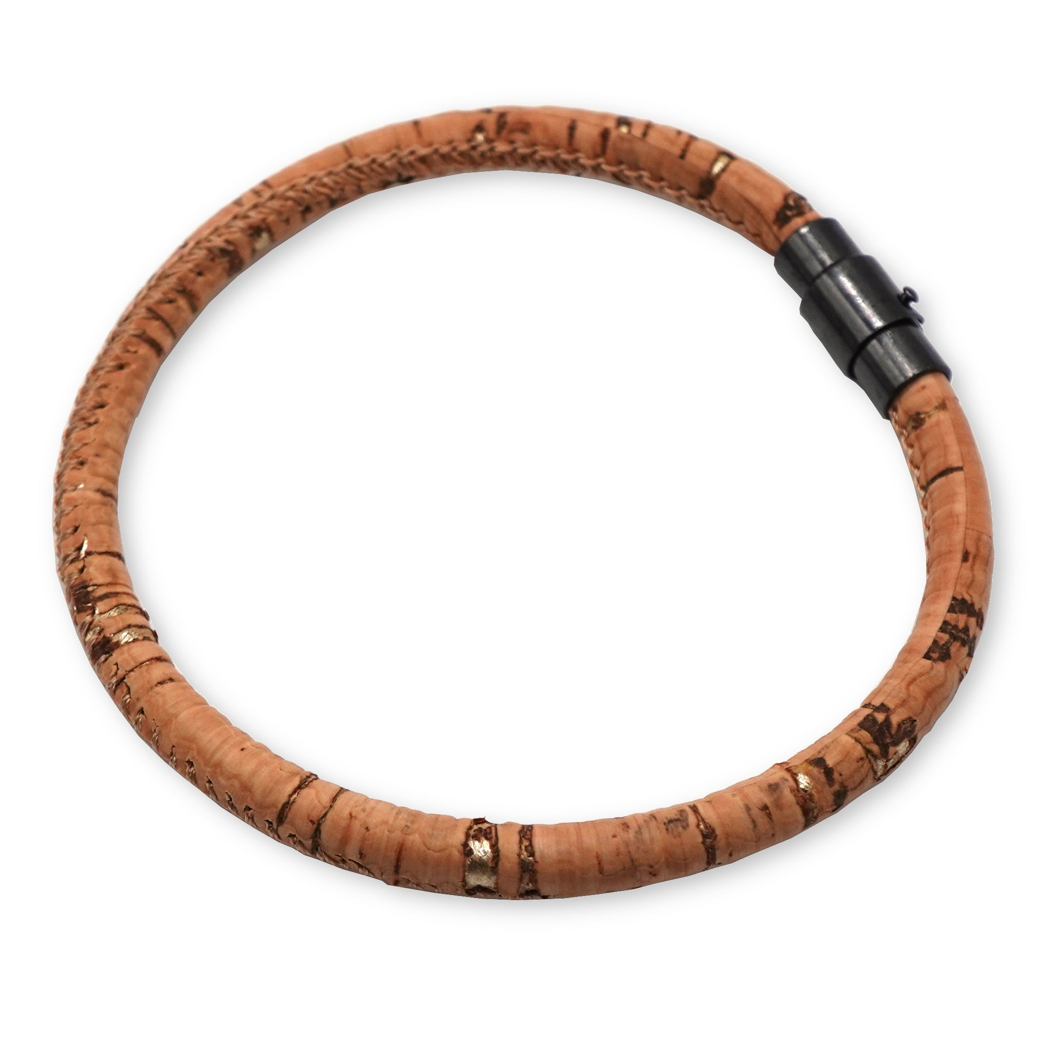 Natural Gold Cork Bracelet | Handcrafted in the UK