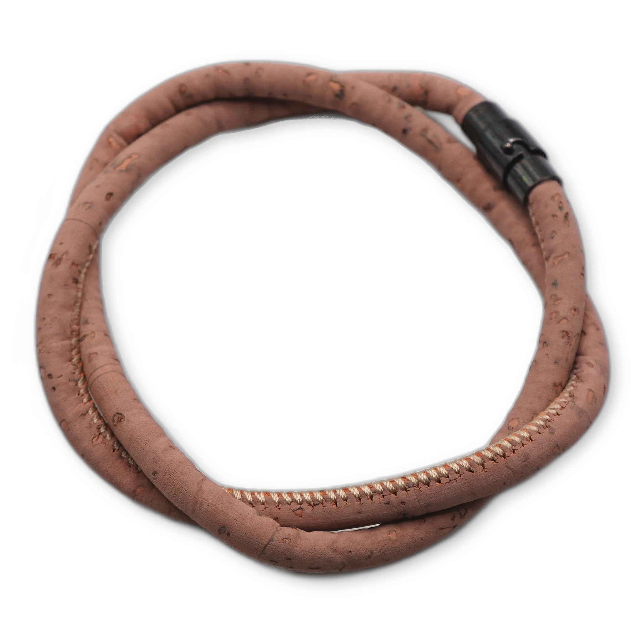 Dusty Rose Cork Bracelet | Handcrafted in the UK
