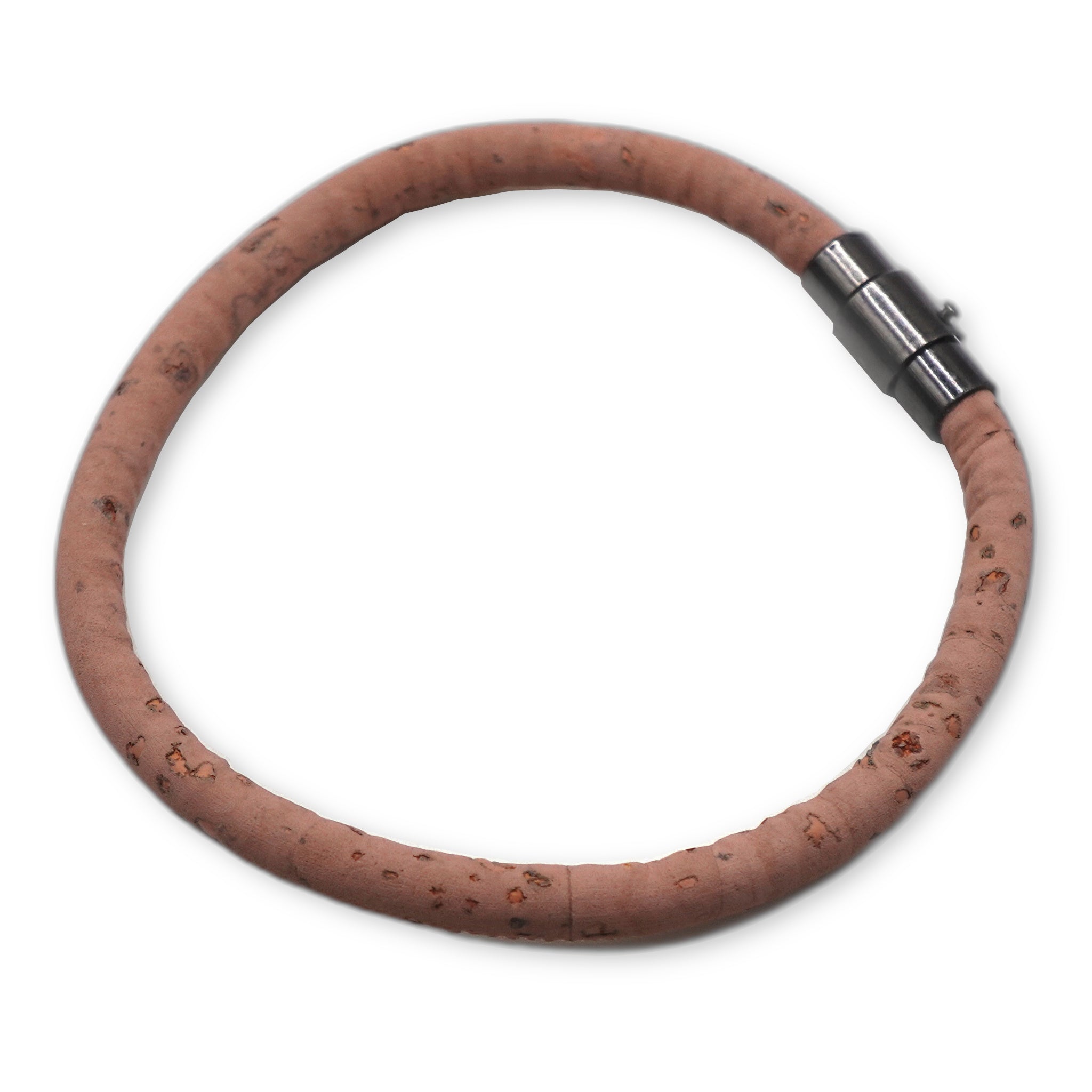 Dusty Rose Cork Bracelet | Handcrafted in the UK