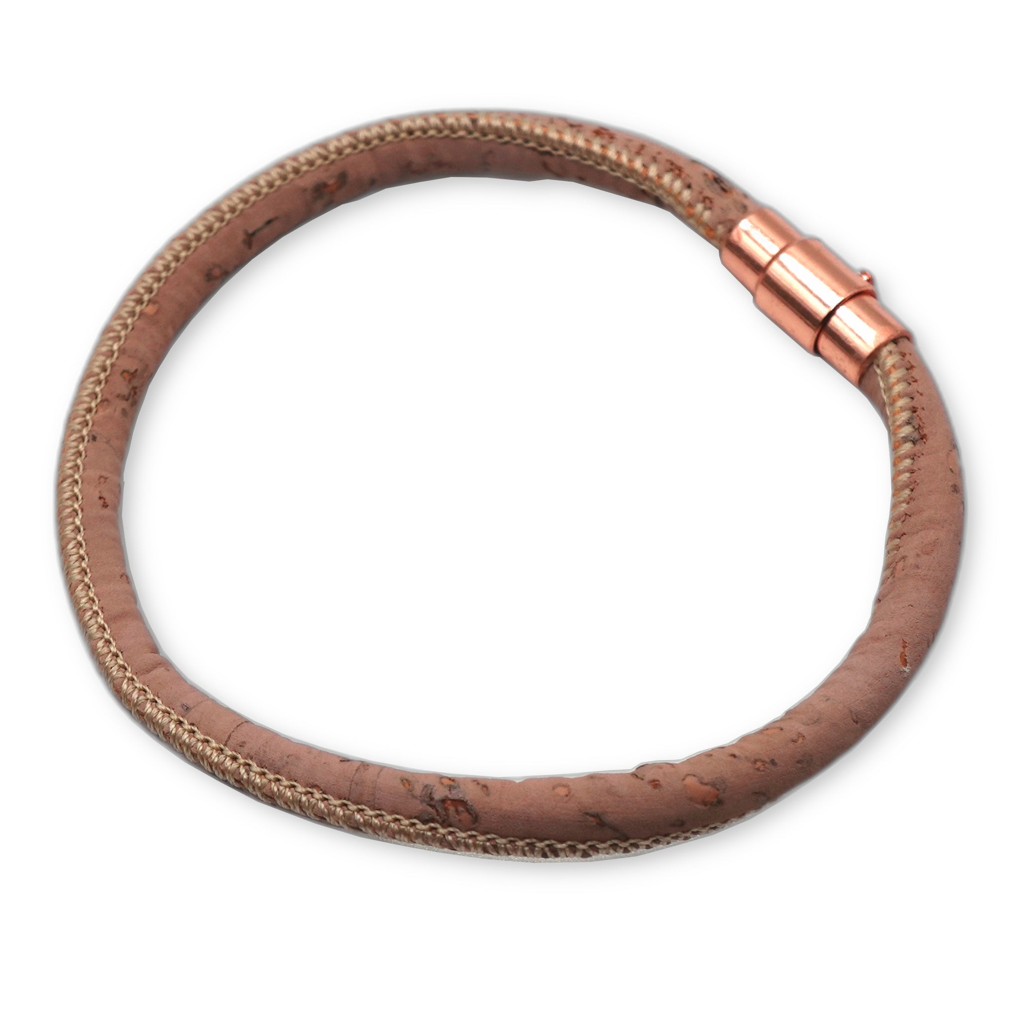 Dusty Rose Cork Bracelet | Handcrafted in the UK