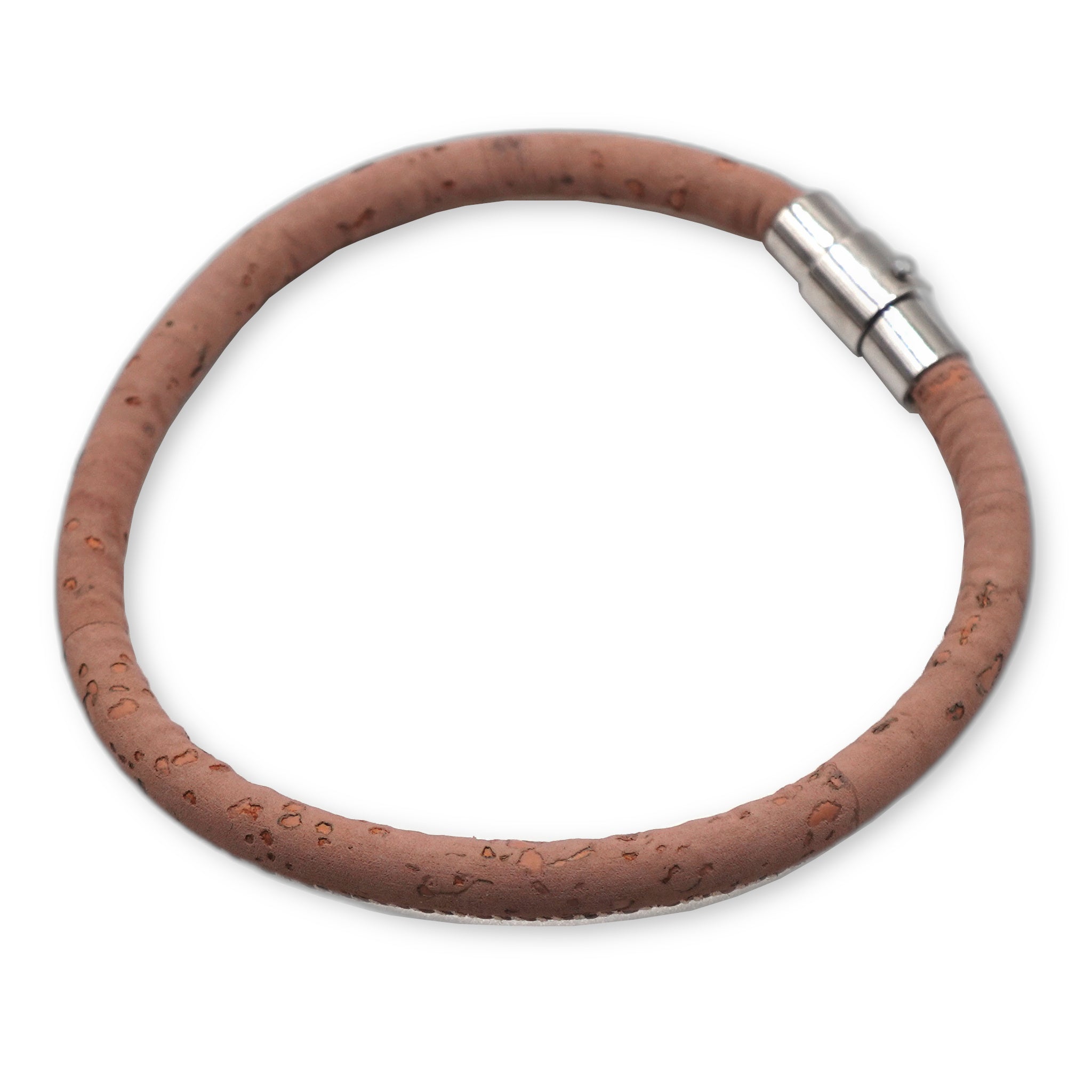 Dusty Rose Cork Bracelet | Handcrafted in the UK