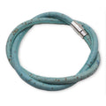 Sky Blue Cork Bracelet | Handcrafted in the UK