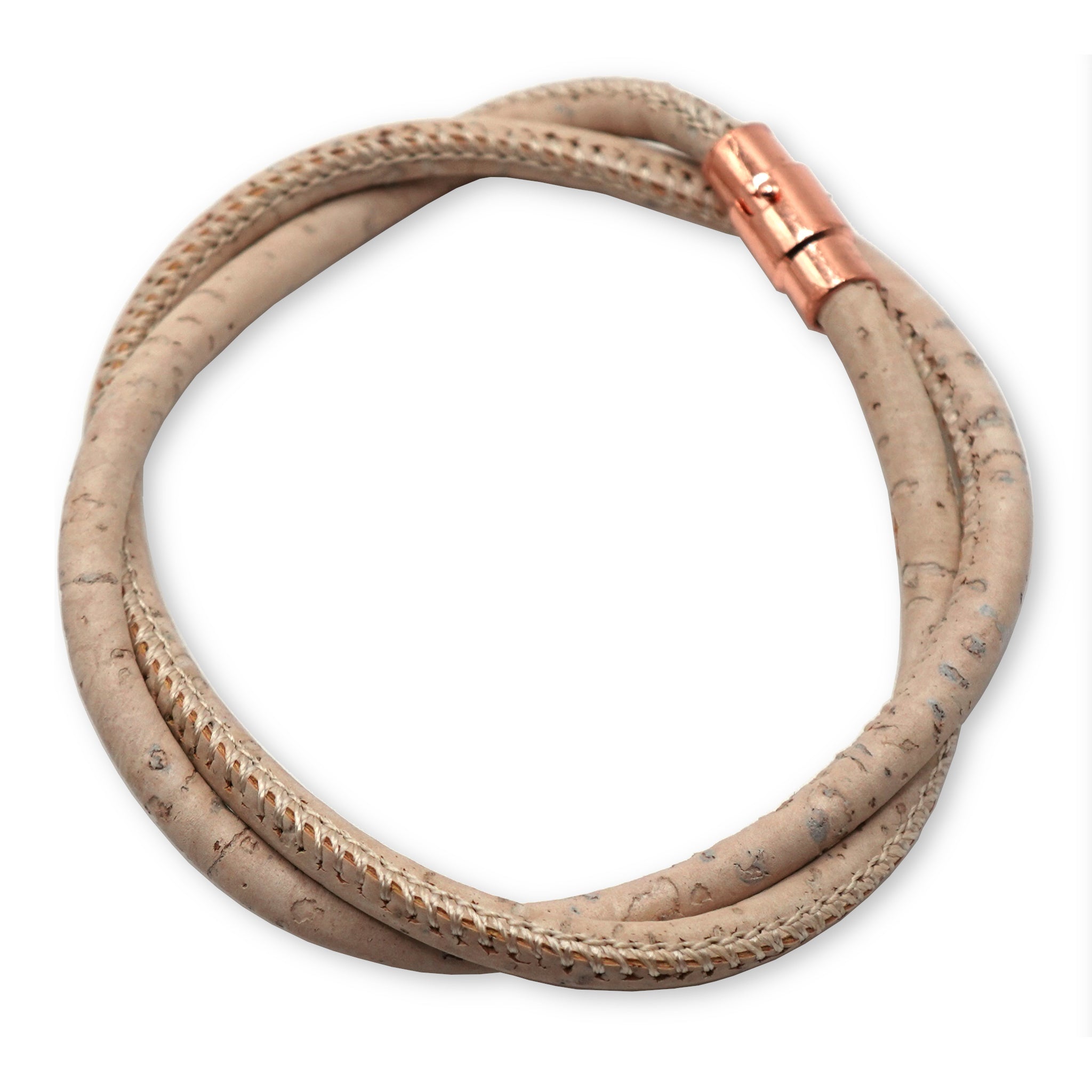 Soft White Cork Bracelet | Handcrafted in the UK