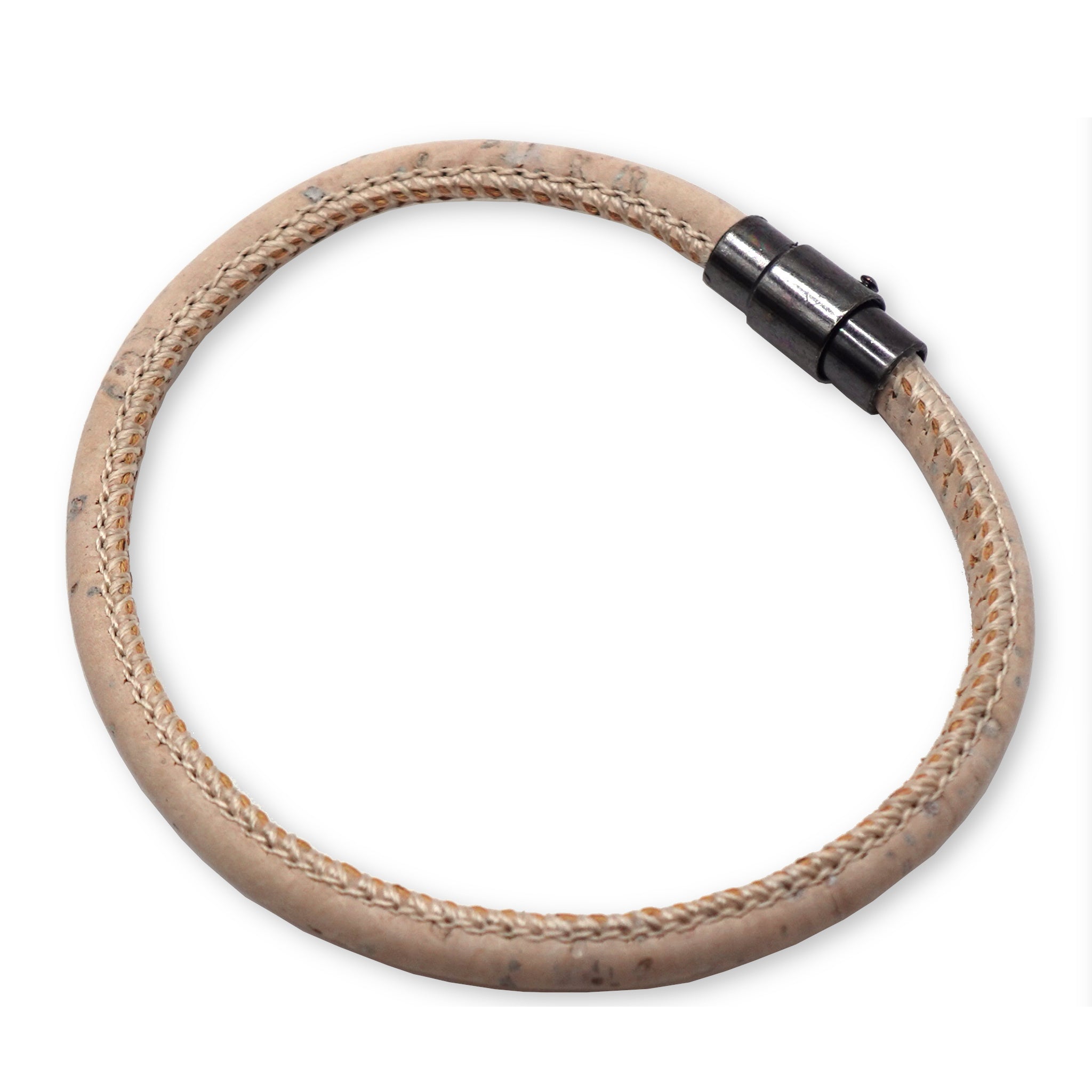 Soft White Cork Bracelet | Handcrafted in the UK
