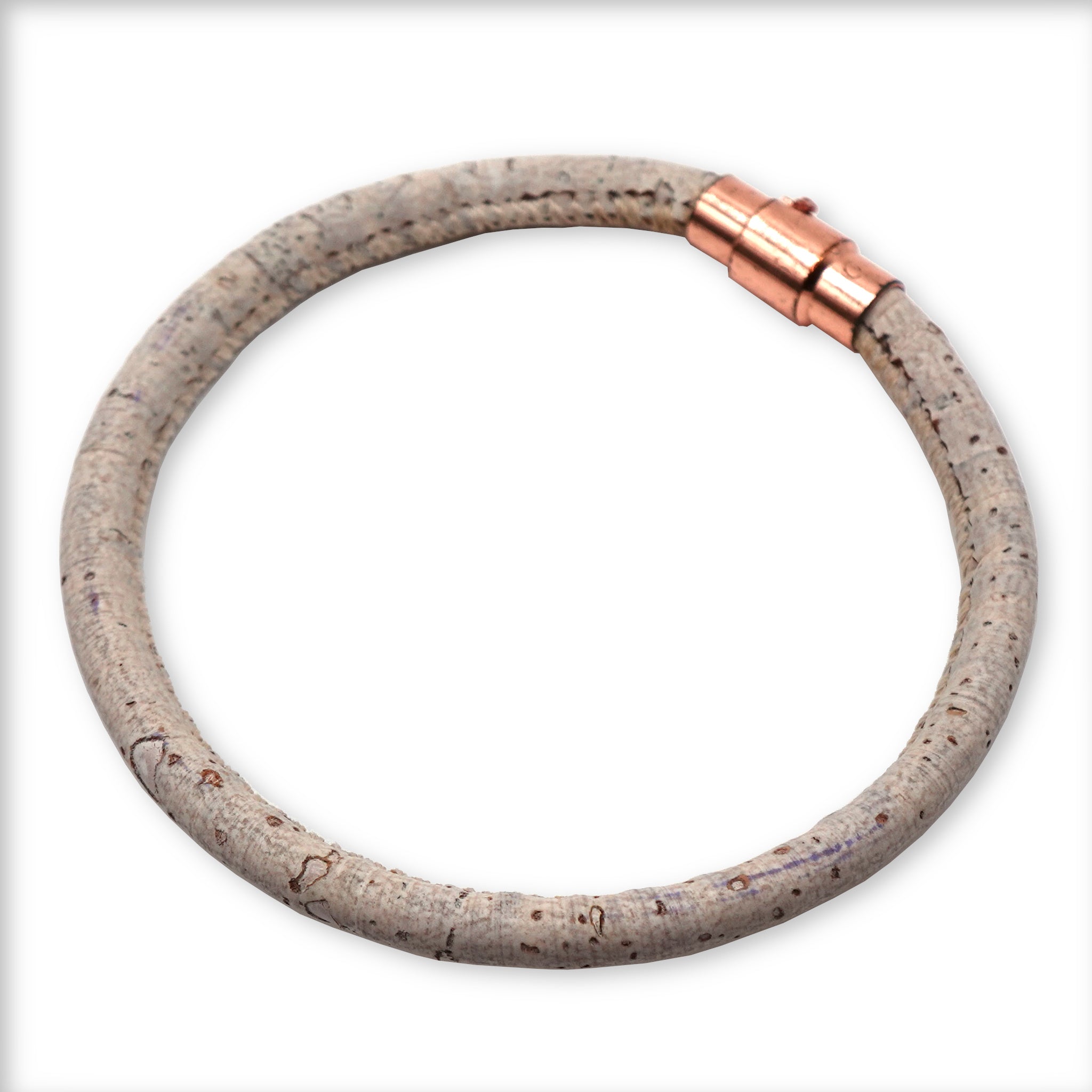 Soft White Cork Bracelet | Handcrafted in the UK