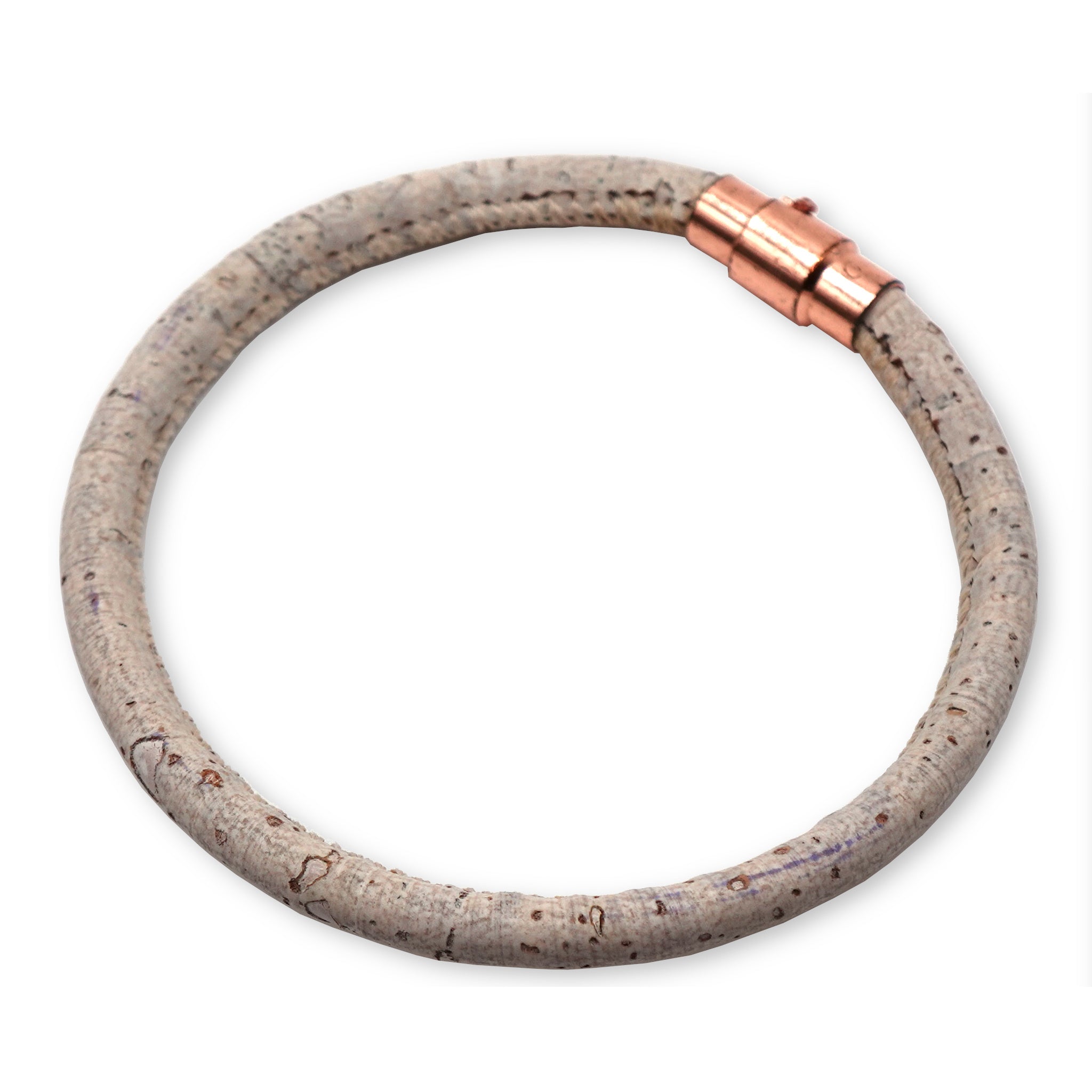 Soft White Cork Bracelet | Handcrafted in the UK