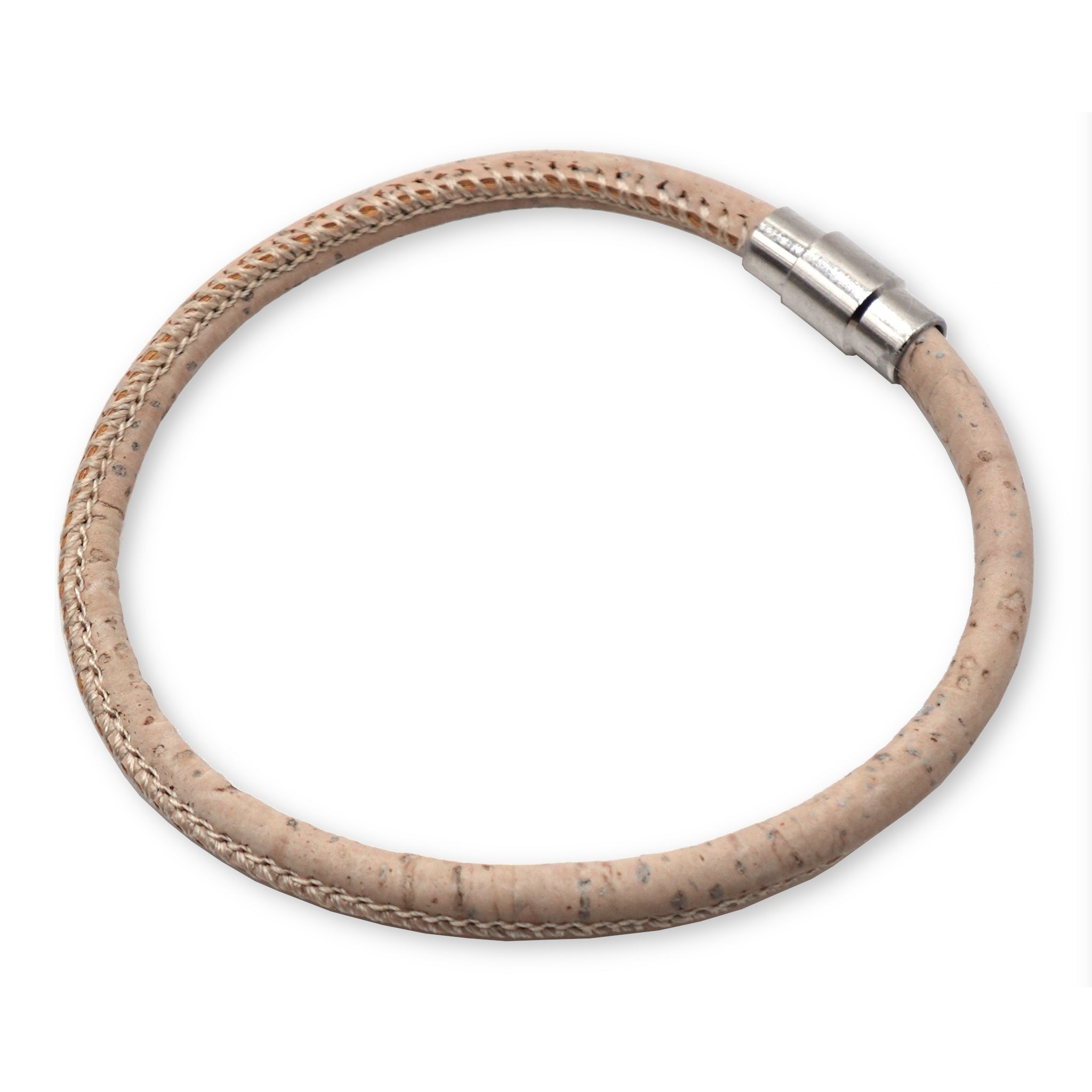 Soft White Cork Bracelet | Handcrafted in the UK